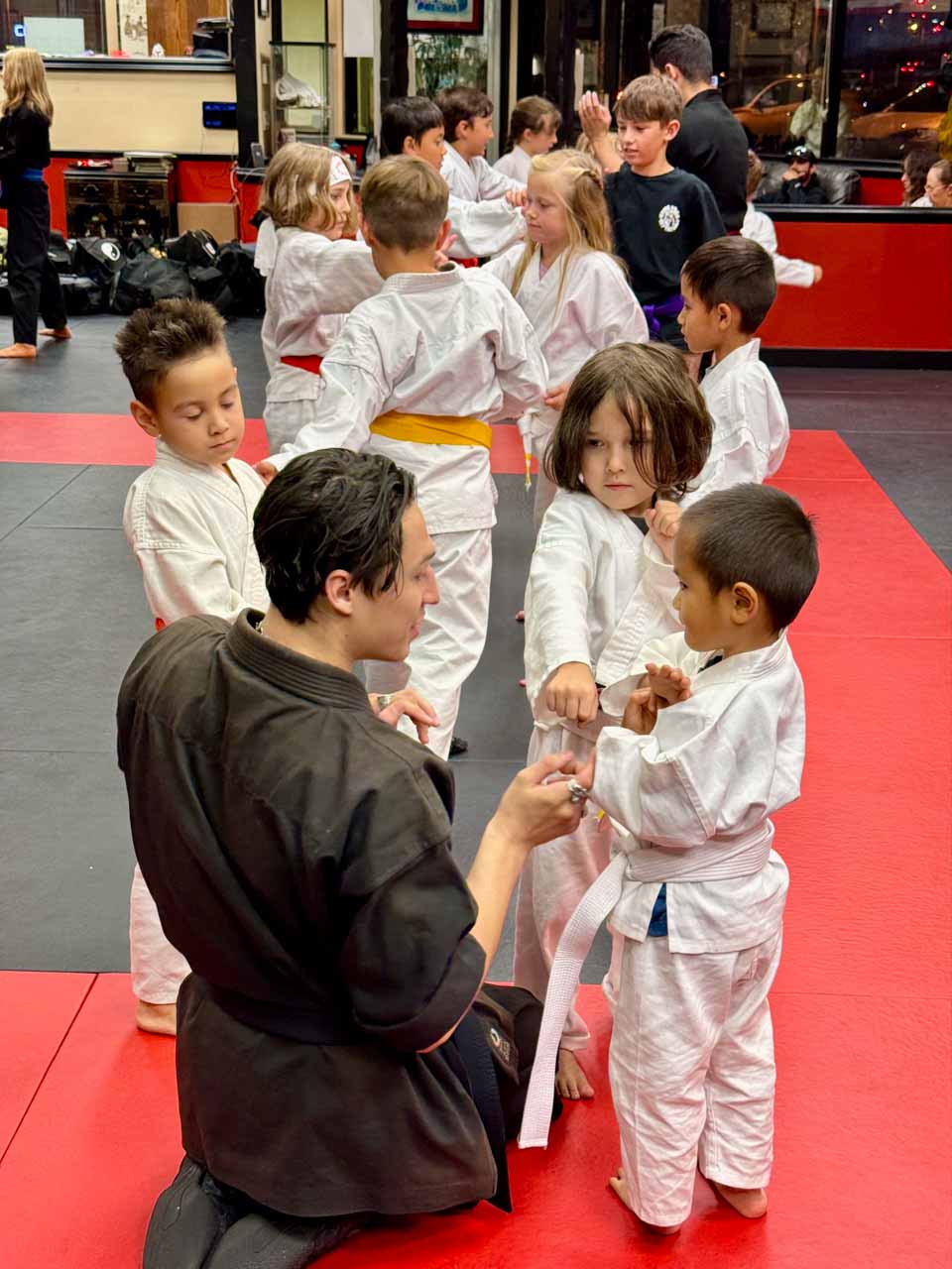 Kids training at Mission Viejo Karate